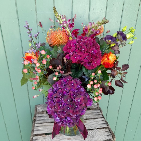 Vibrant Autumn Vase